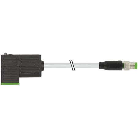 M8 Male 0° /MSUD Valve Plug Form C 8,0mm(small), PVC 3x0.34 Gy UL/CSA 5m